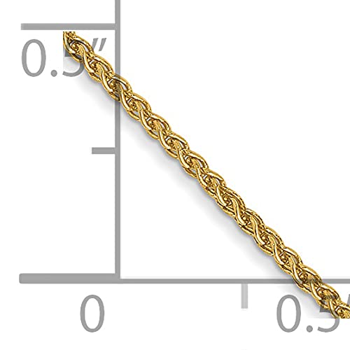 14K 9 inch 1.05mm Spiga with Lobster Clasp Anklet