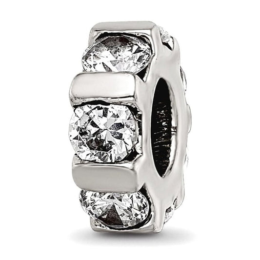 Sterling Silver Reflections CZ Bead