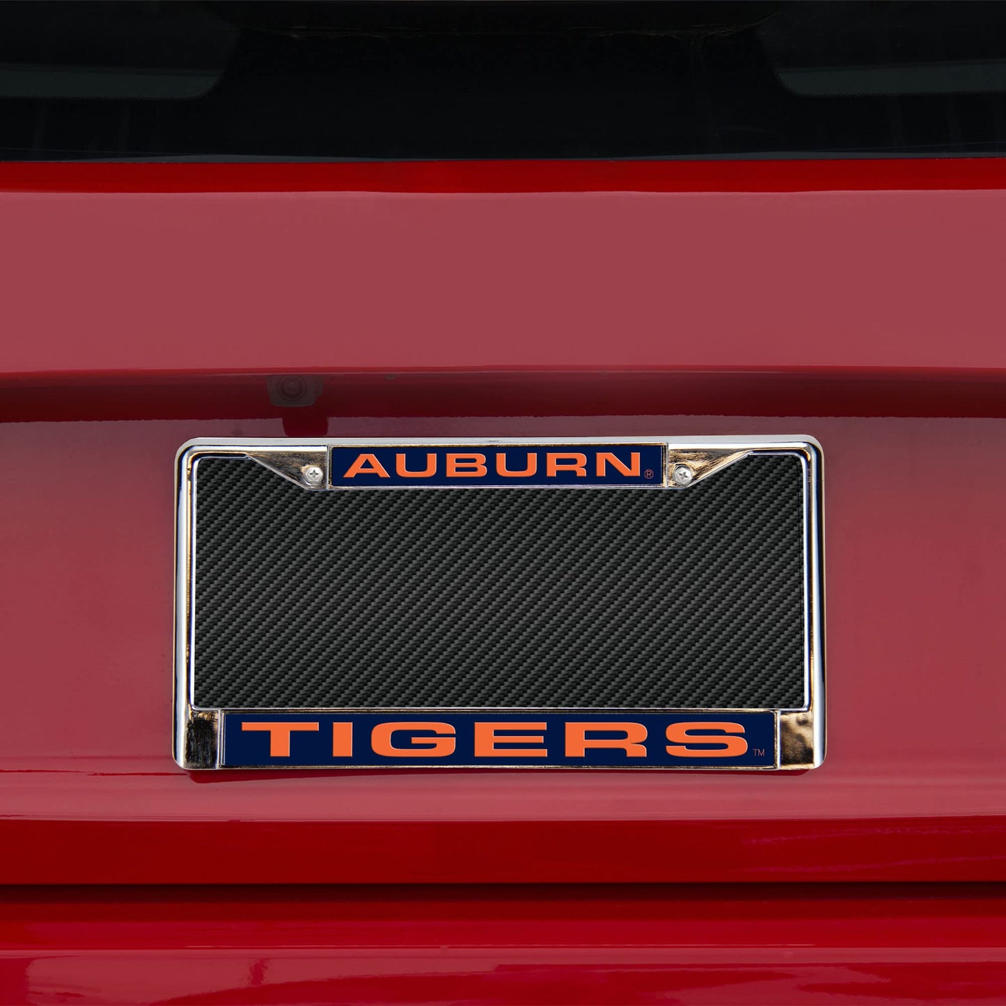 Auburn-Tiger's Chrome Metal Laser Cut License Plate Frame
