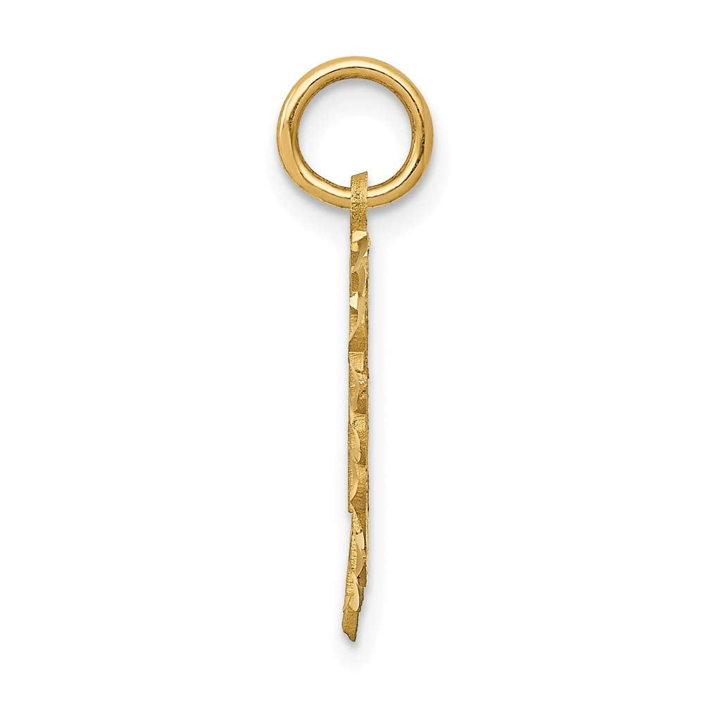 14k 21 in Heart Charm