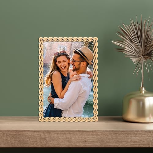 Lawrence Frames 4x6 Golden Rope Picture Frame 712046