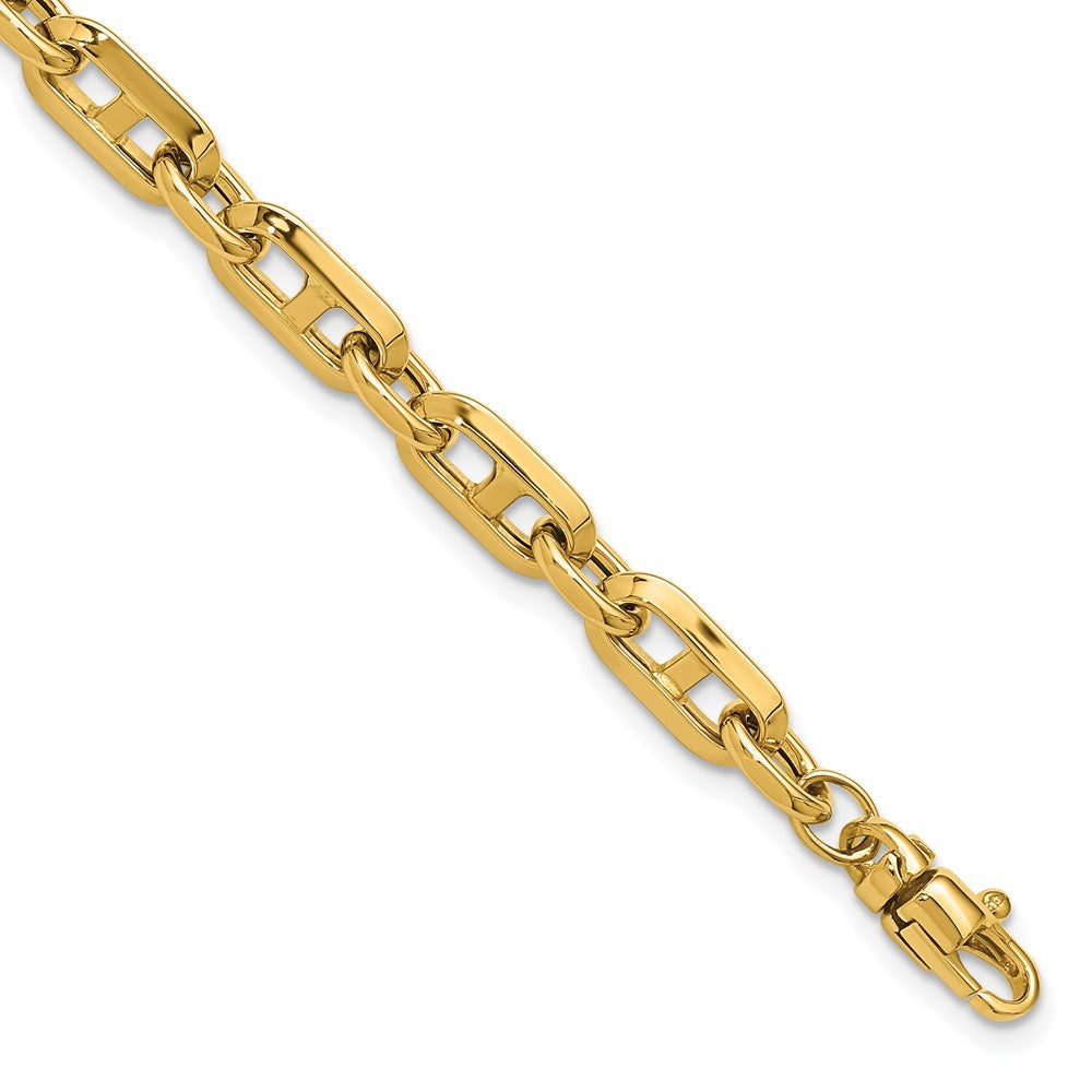 14K Polished Fancy Link Bracelet 7.5  inches