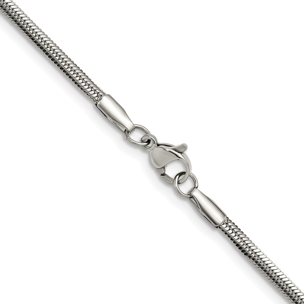 Chisel Stainless Steel Polished 2.7mm 20 inch Snake Chain