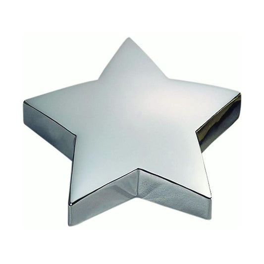 Contemporary Home Living 4.25" Silver and Gold Star Paperweight