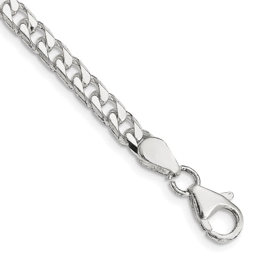 Sterling Silver Polished 5mm Curb Chain 7 inches