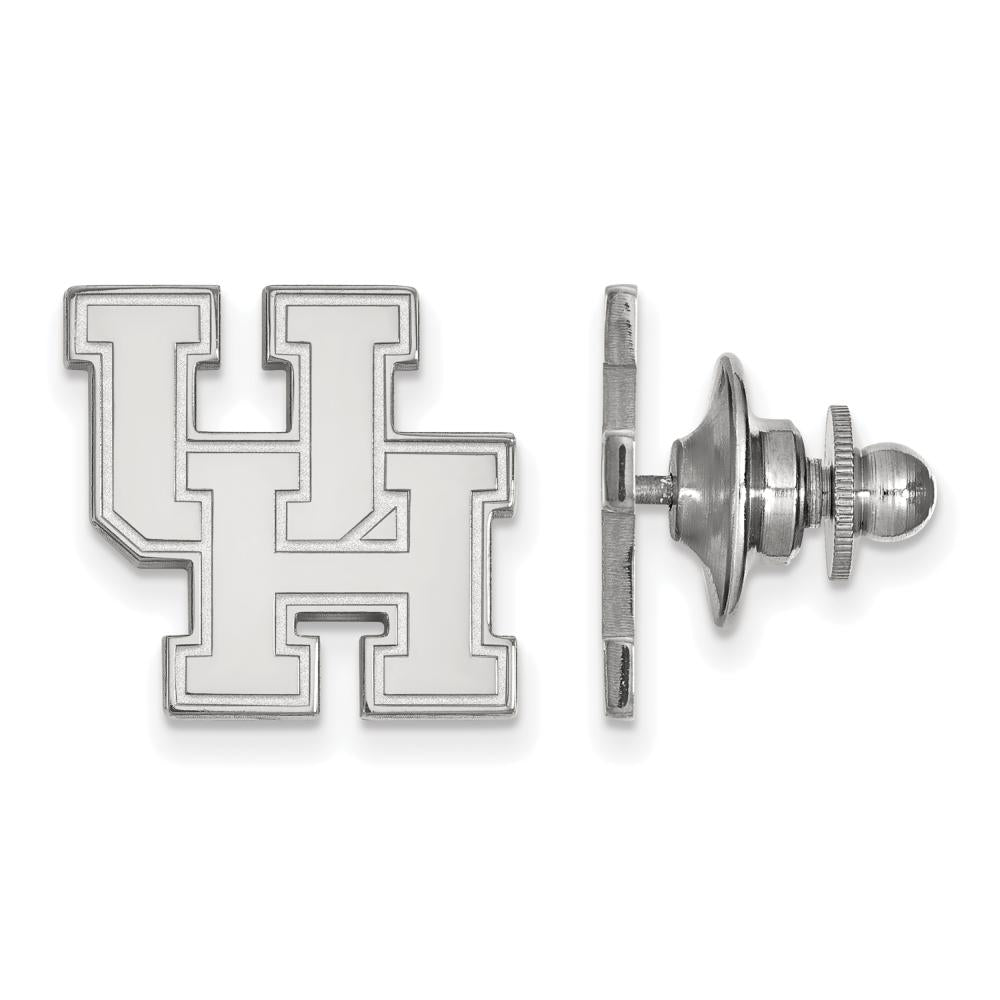 LogoArt Sterling Silver Rhodium-plated University of Houston Lapel Pin