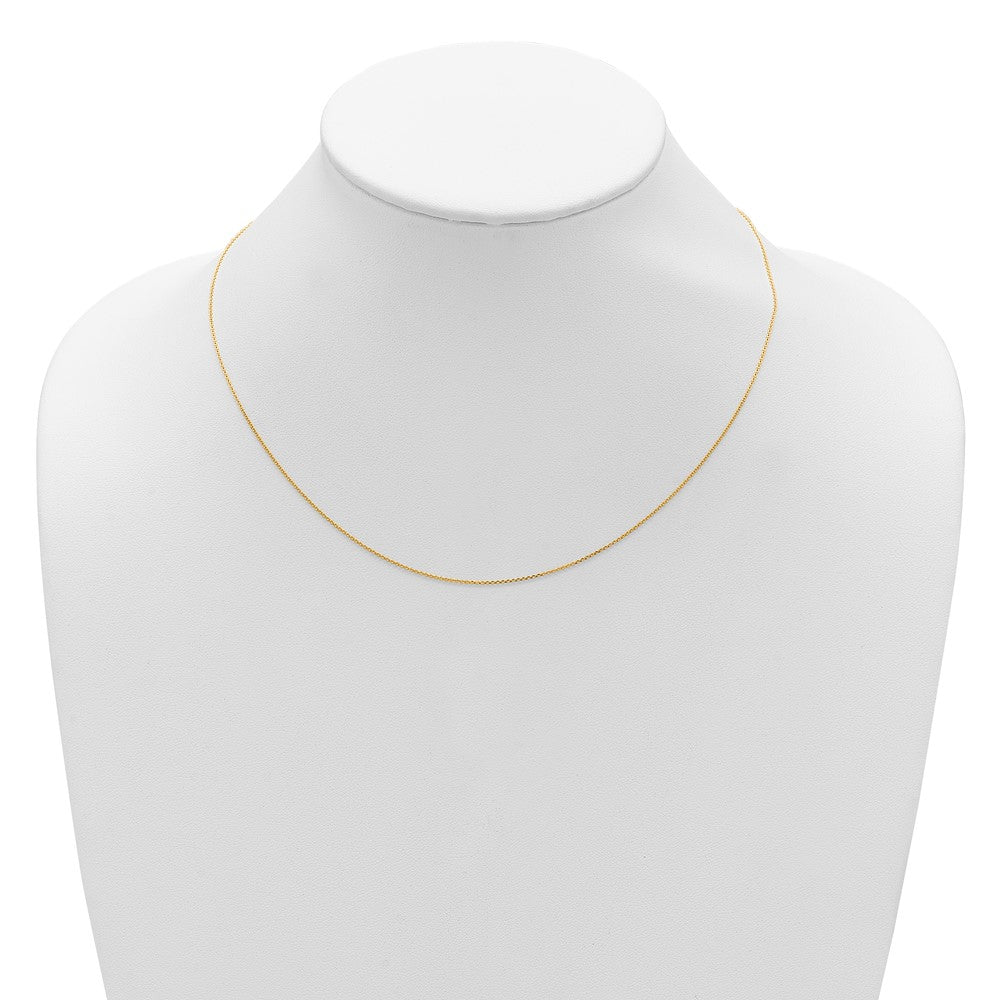 14k .85mm D/C Square Cable 1in+1in Adjustable Chain