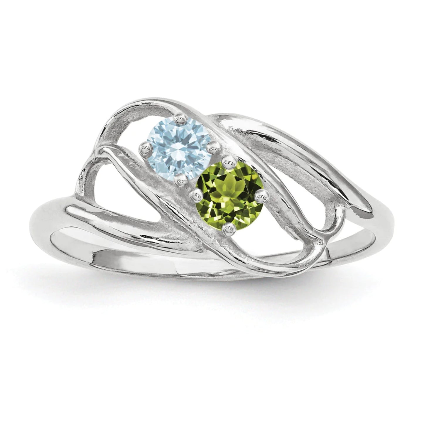Sterling Silver Rhodium-plated Family Jewelry Mounting QXMR1/2SSM-9