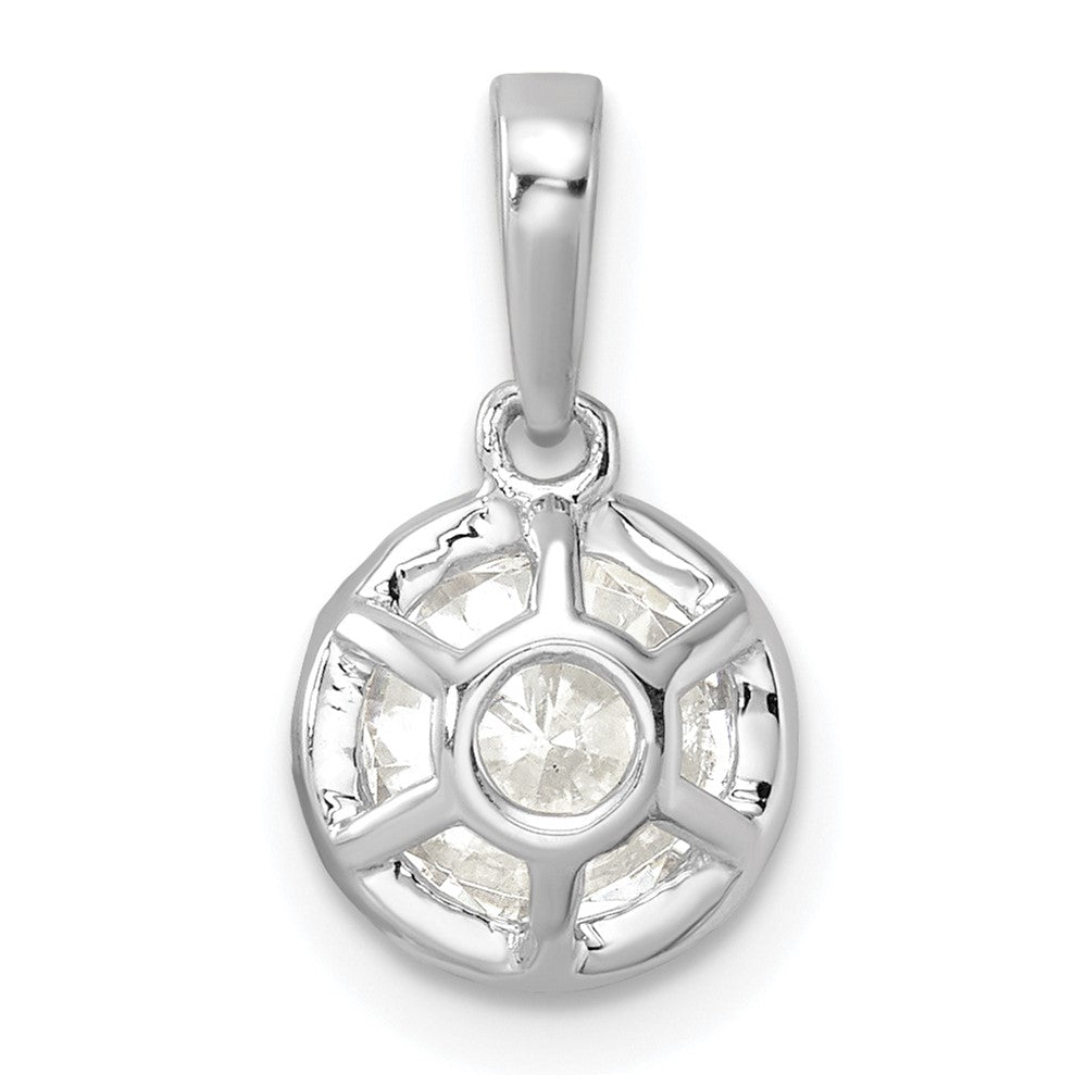 True Origin 14K White Gold 1 carat Lab Grown Diamond VS+ F+ Complete 18 in Round Solitaire Necklace