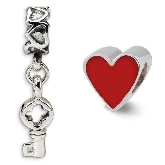 Sterling Silver Reflections You Have The Keys Boxed Bead Set