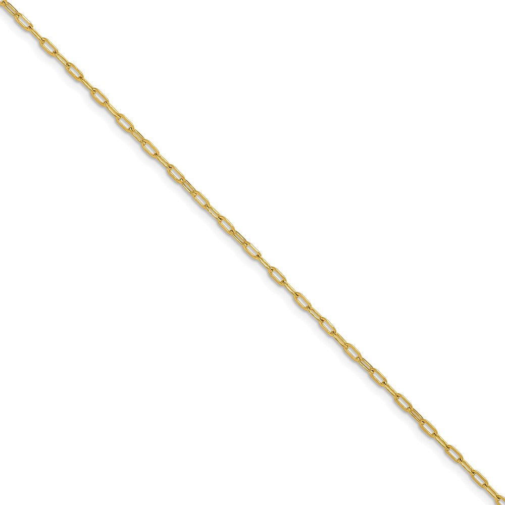 Stainless Steel Polished Yellow IP Open Link Paperclip 20in Chain Necklace