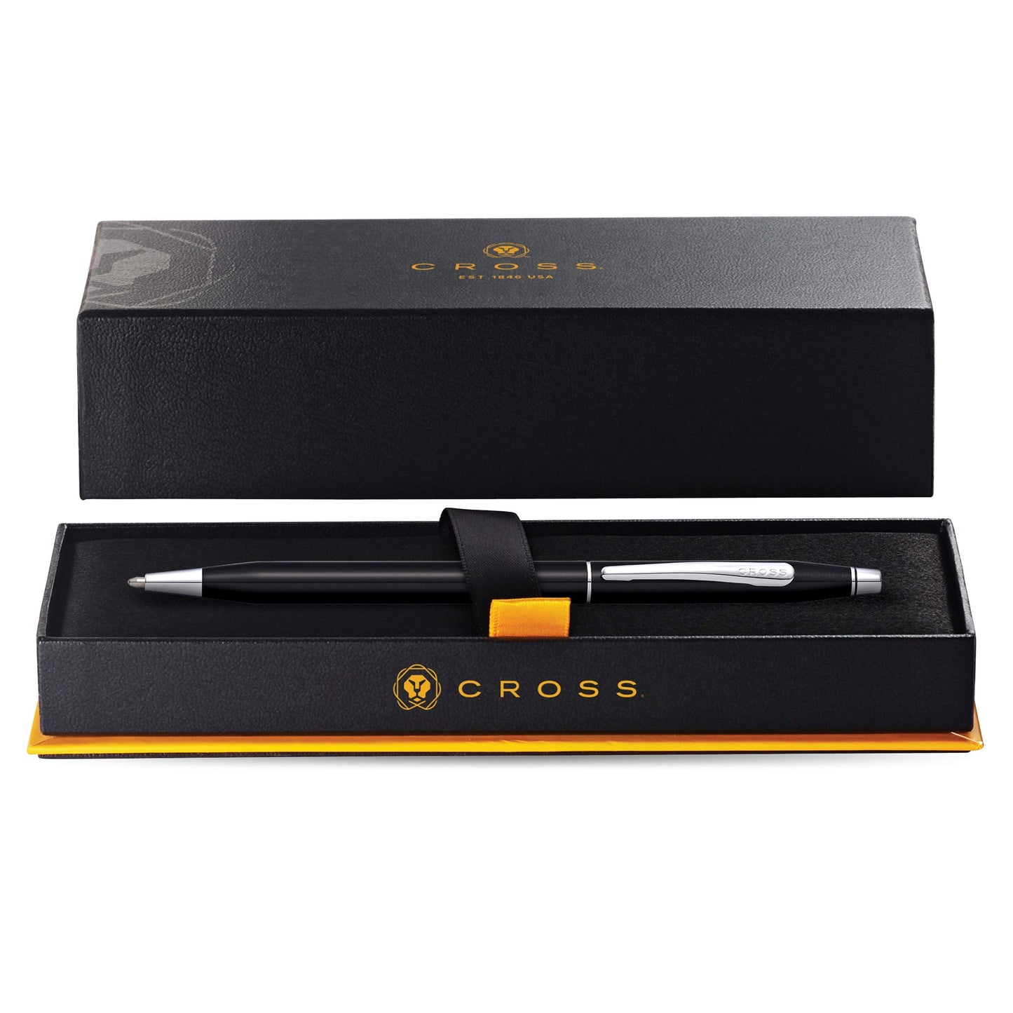 Cross Classic Century Refillable Ballpoint Pen, Medium Ballpen, Includes Premium Gift Box - Black Lacquer