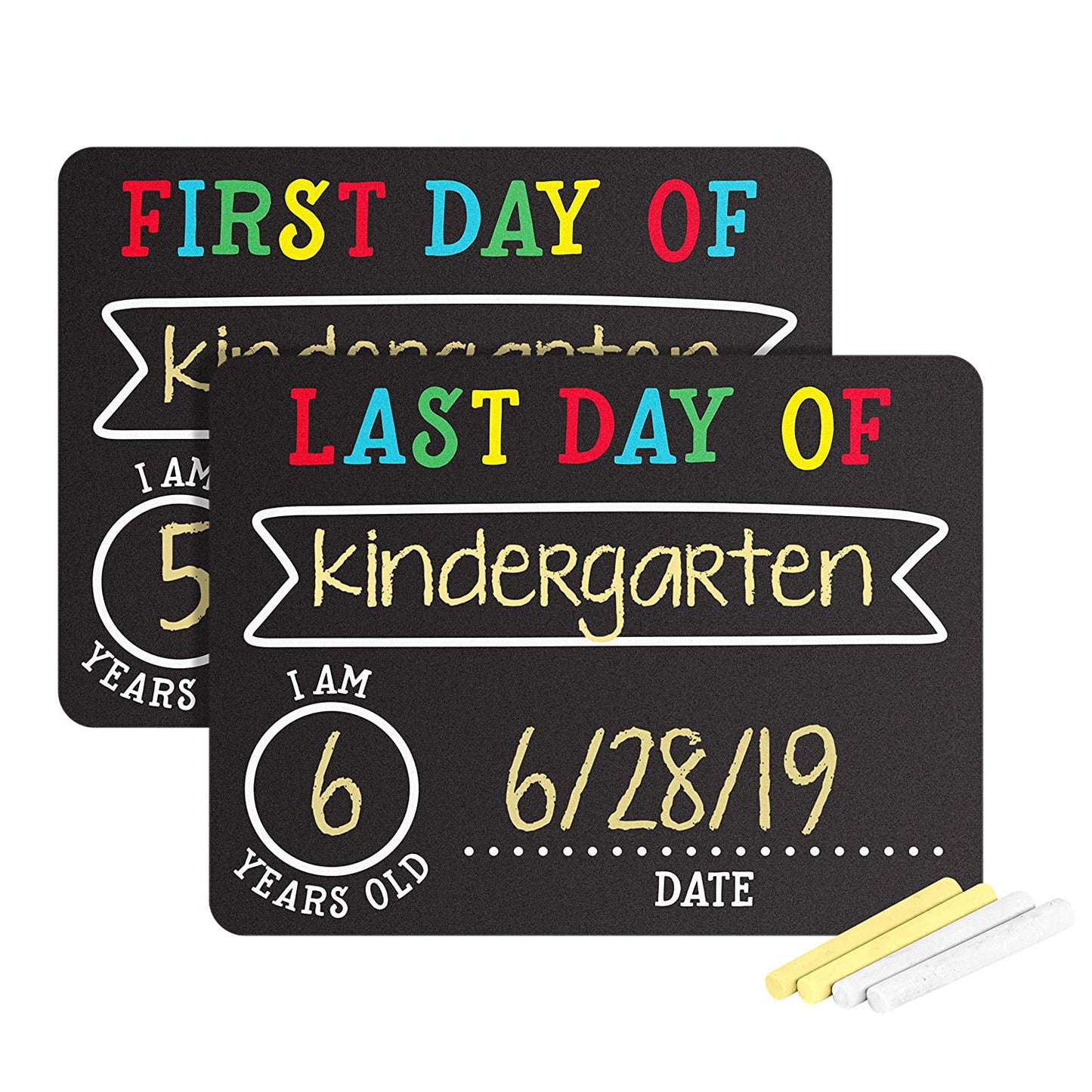 Pearhead First and Last Day Chalkboard Signs