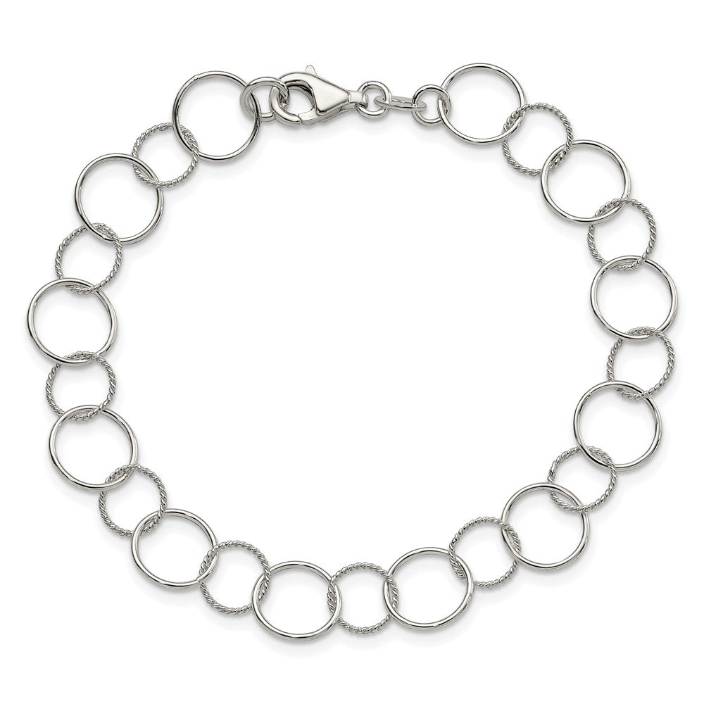 Sterling Silver Fancy Bracelet 7.5 inches