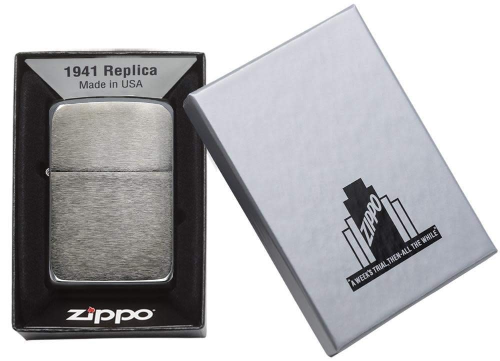 Zippo Black Ice 1941 Replica Pocket Lighter, One Size (24096)