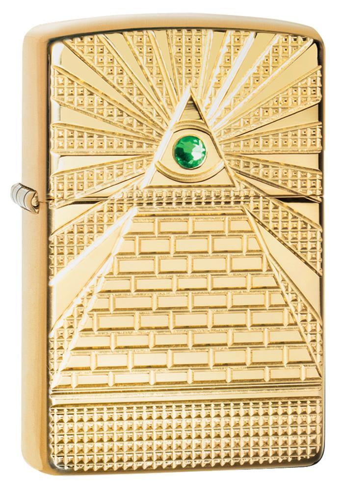 Zippo Eye of Providence High Polish Brass Design Pocket Lighter