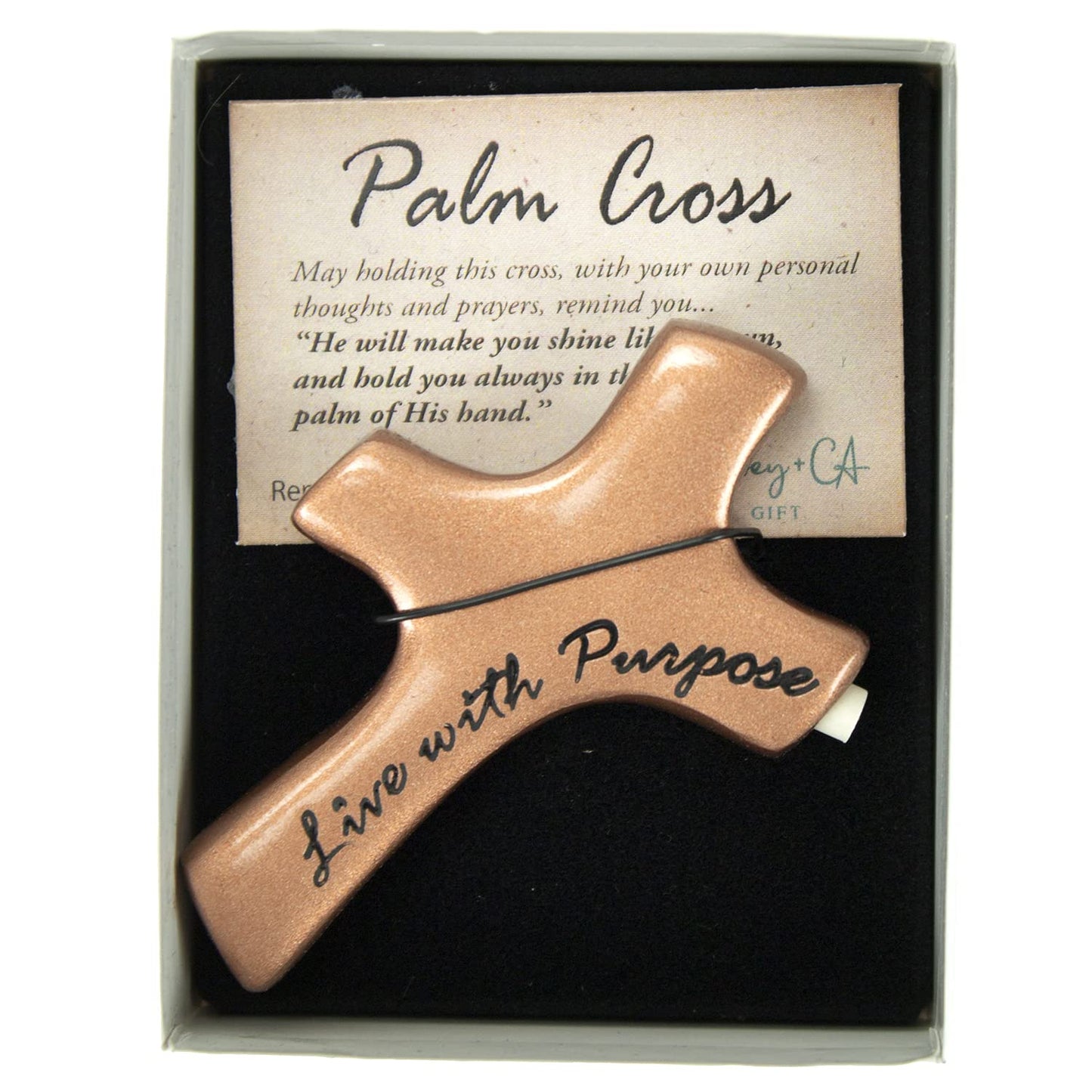 Abbey & CA Gift Live with Purpose Palm Cross