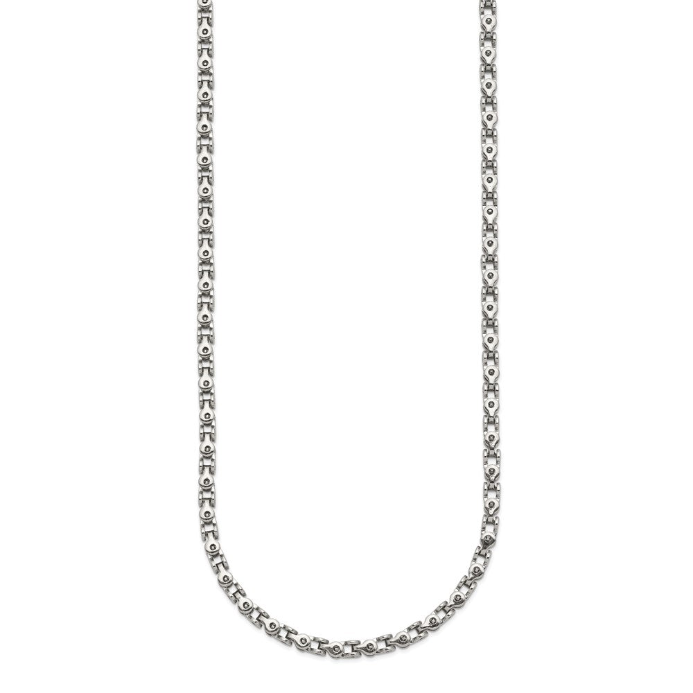 Stainless Steel Polished Fancy Link 22in Chain