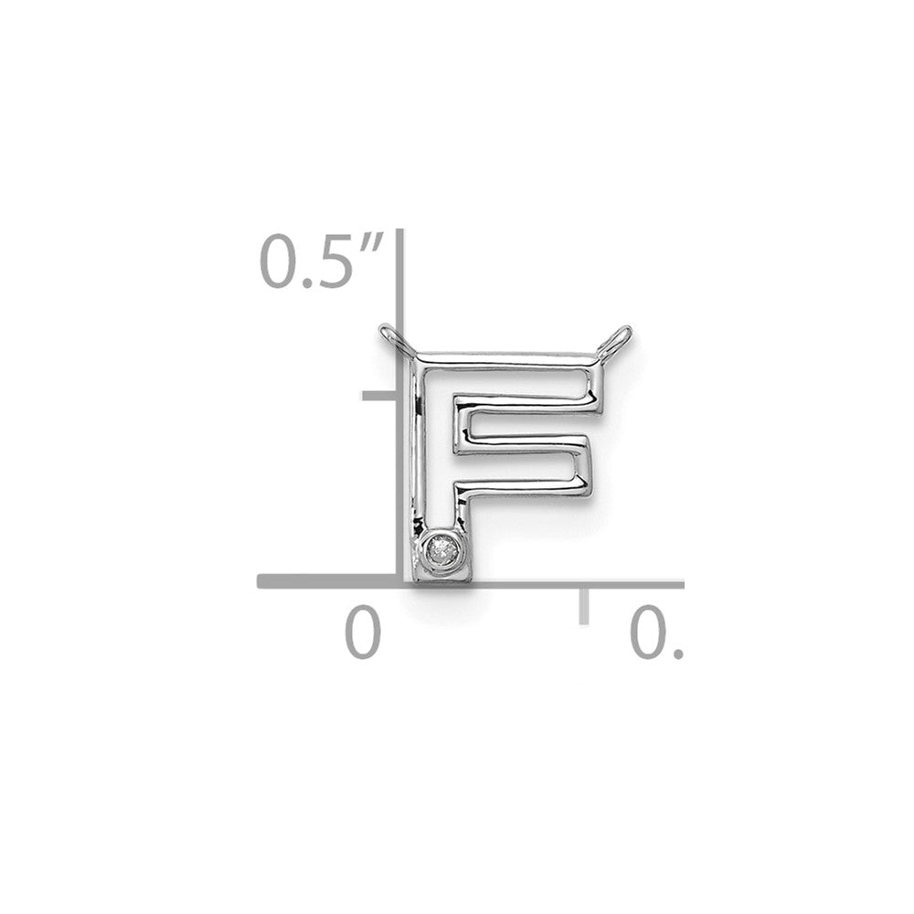 Stella & Dot 10kw Diamond Initial F Charm Element