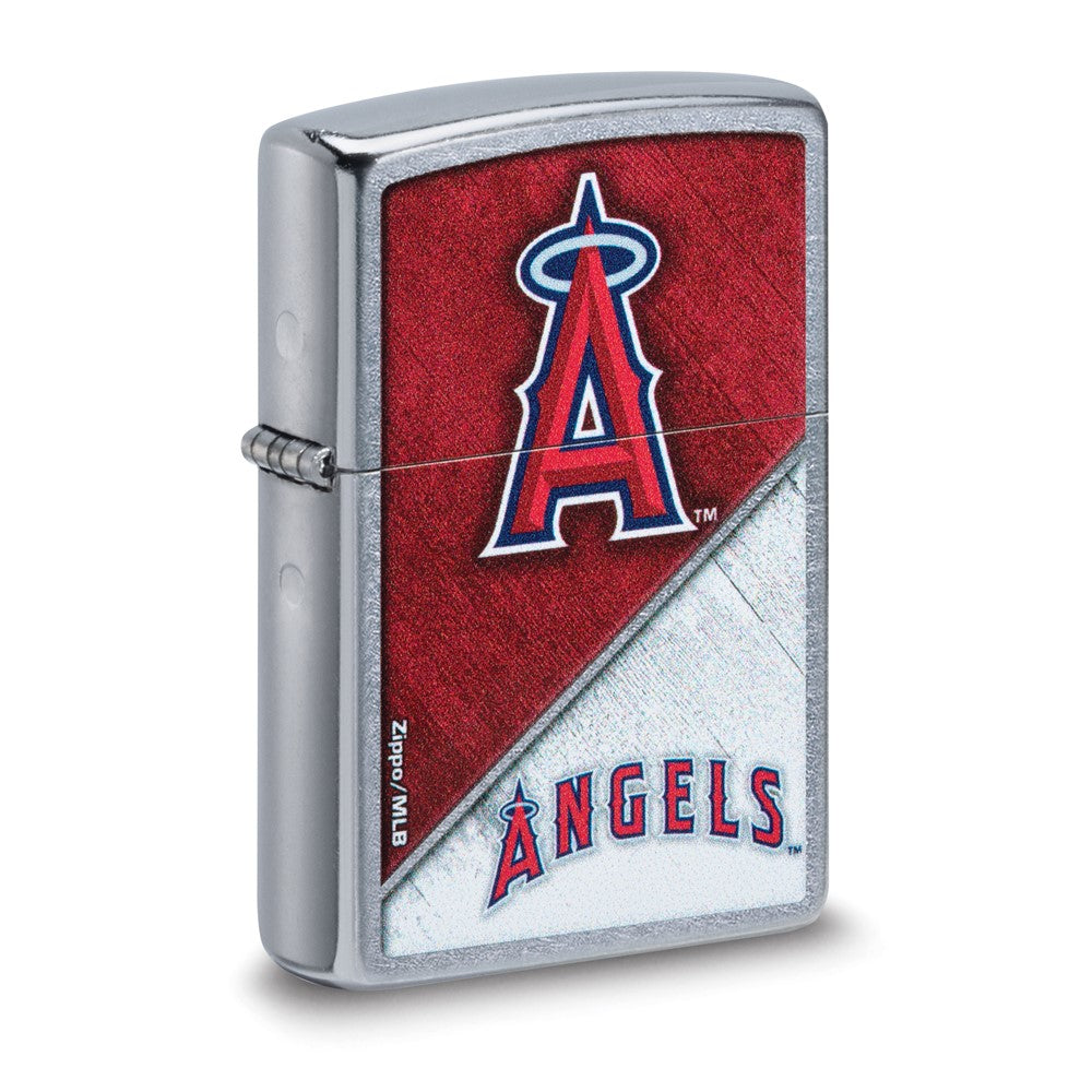 Zippo Street Chrome Los Angeles Angels Color Image MLB Lighter