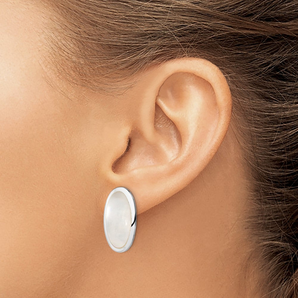 Sterling Silver Antiqued Hoop Earrings