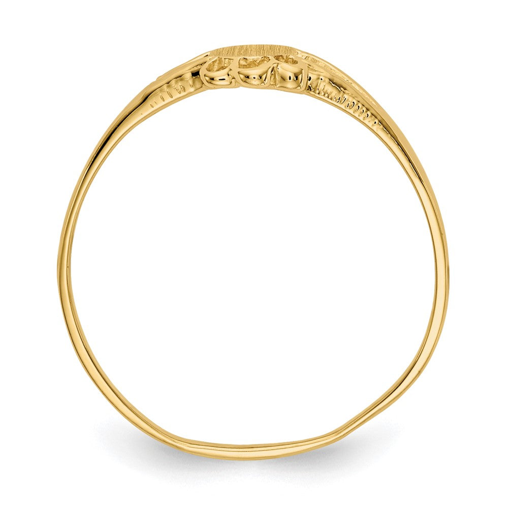10k Childs Fancy Signet Ring