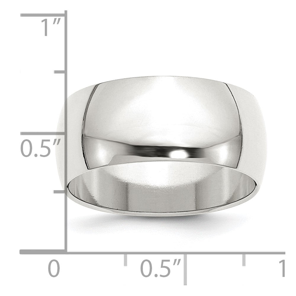 Sterling Silver 9mm Half Round Size 5 Band