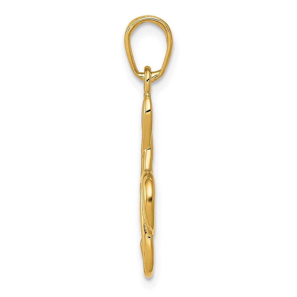 10k Gold Treble Clef Pendant
