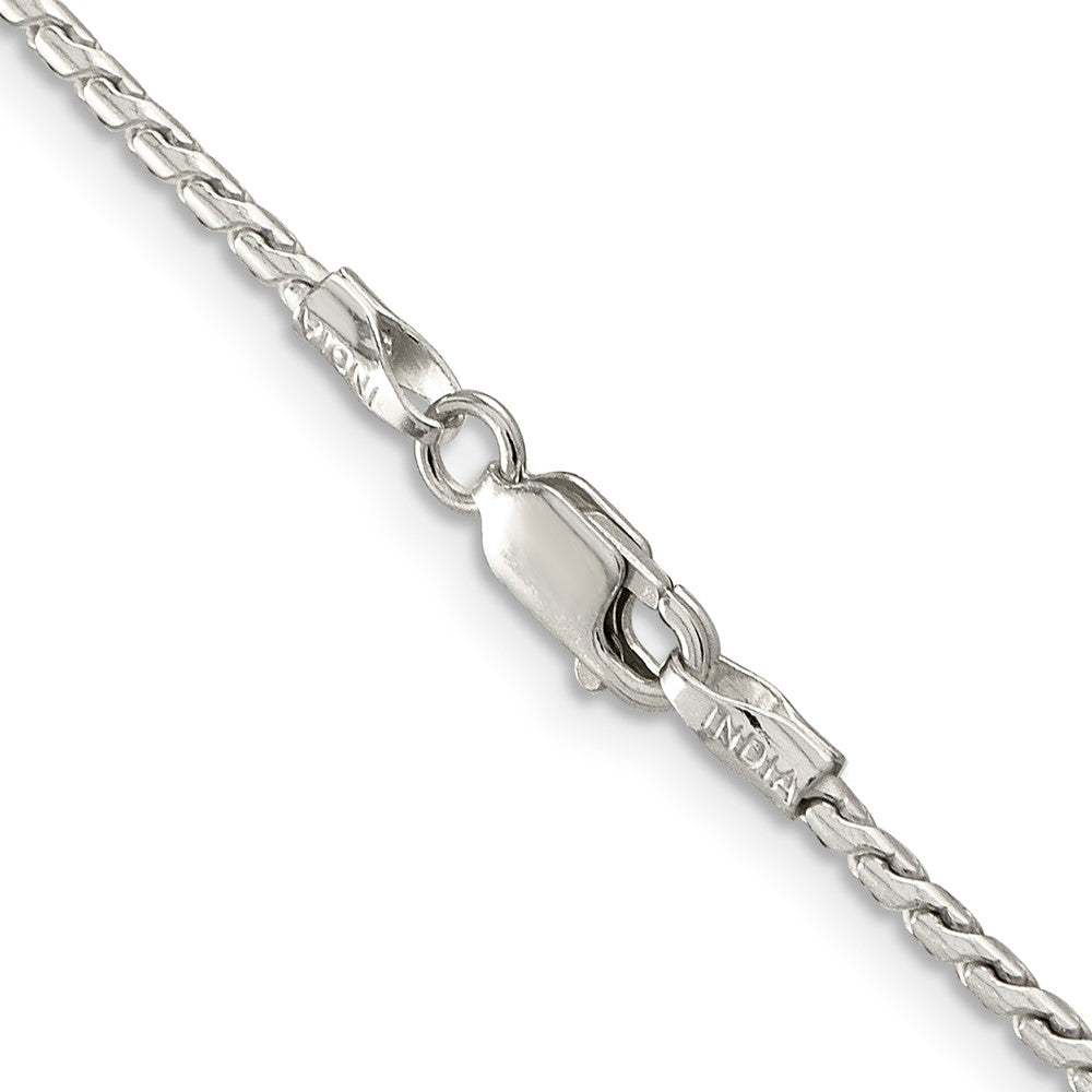 Sterling Silver 1.75mm Round Franco Chain 16 Inches