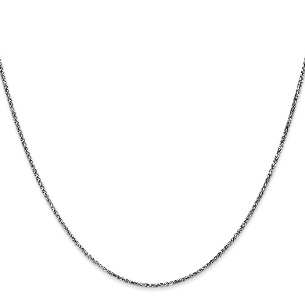 10k White Gold 1.25mm D/C Spiga Chain