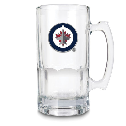 NHL Winnipeg Jets Glass 32 ounce Macho Mug