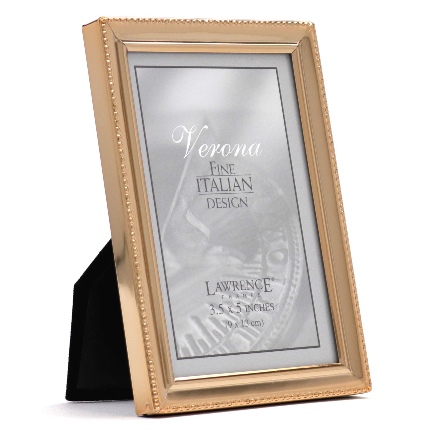 Lawrence Frames 3.66" x 5.16" Metal Picture Frame, Gold