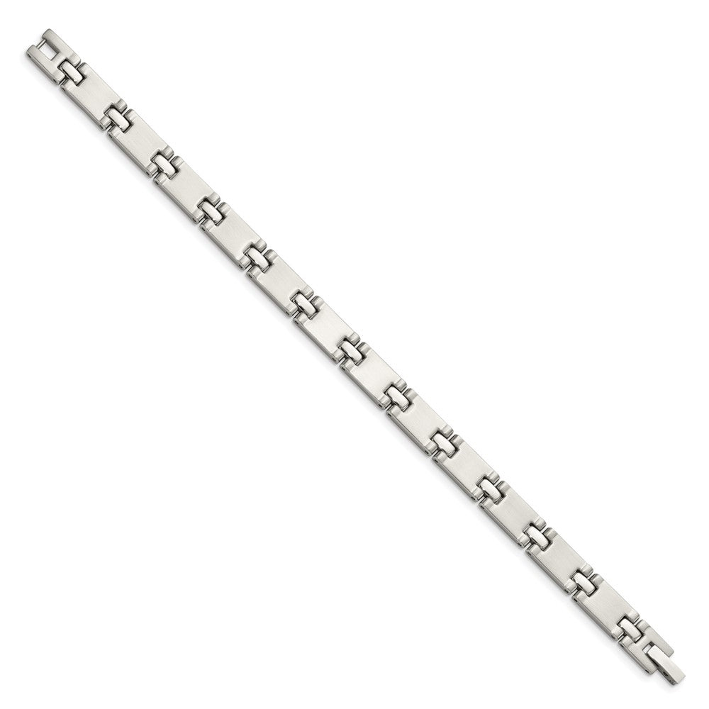 Stainless Steel Brushed and Polished 8.5in Bracelet 8.5 inches