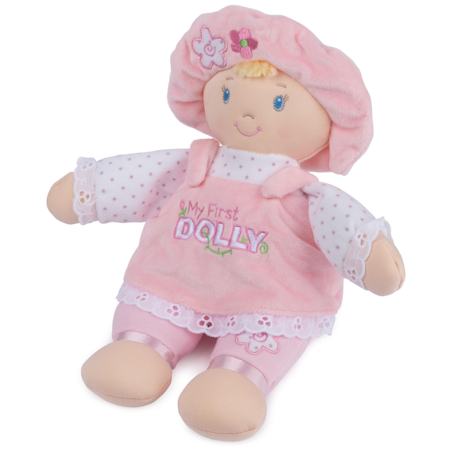 GUND Baby My First Dolly, Plush Doll for Babies and Toddlers, Pink/White, 13