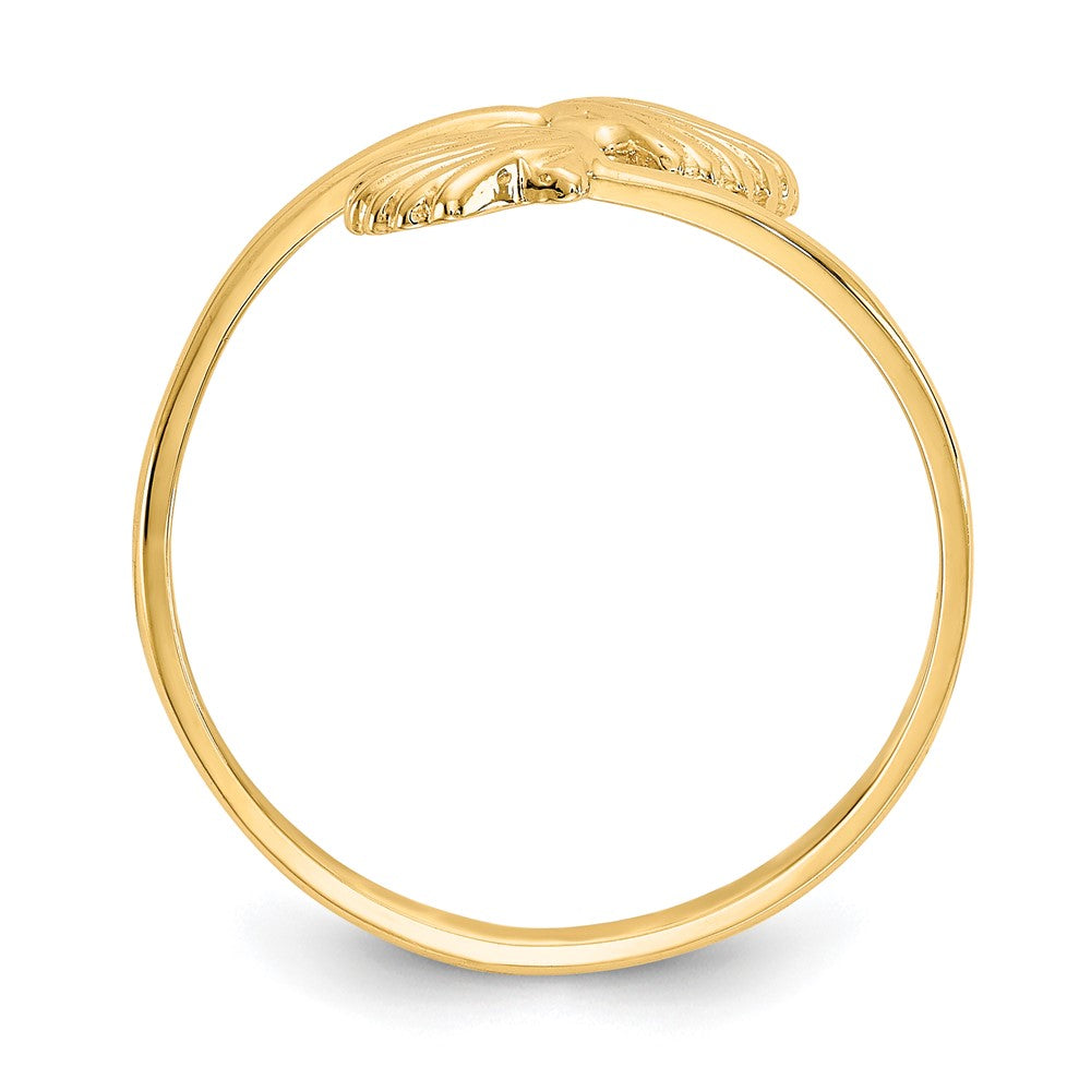 14k Polished Shells Ring Size 7