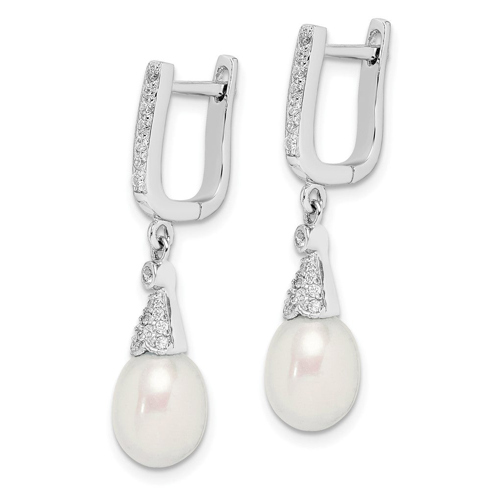 Sterling Silver Polished 6mm Round CZ Stud Earrings