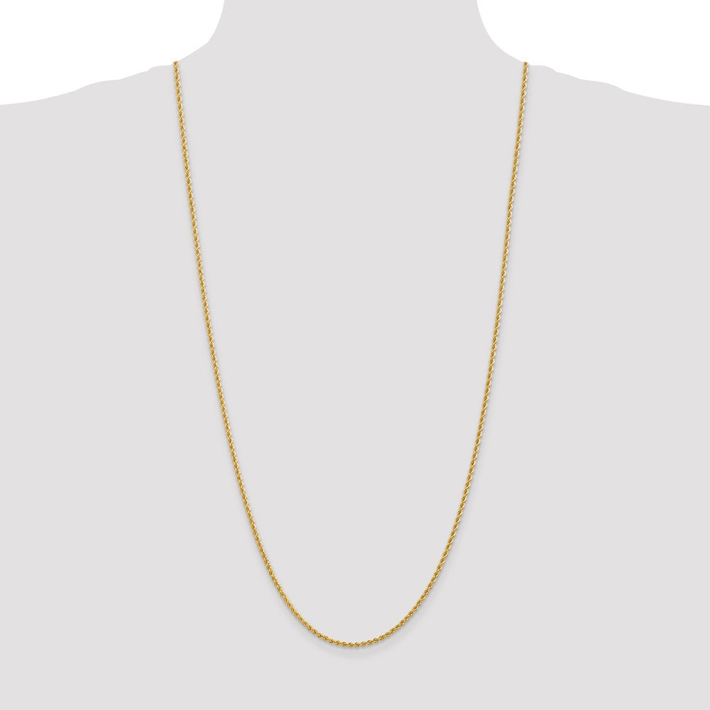 10k 2.25mm Regular Rope Chain