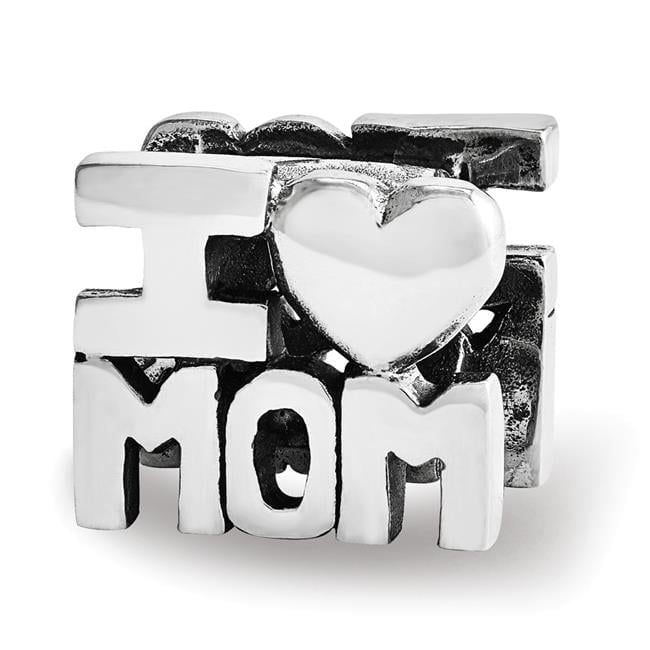 Sterling Silver Reflections I HEART MOM Bead