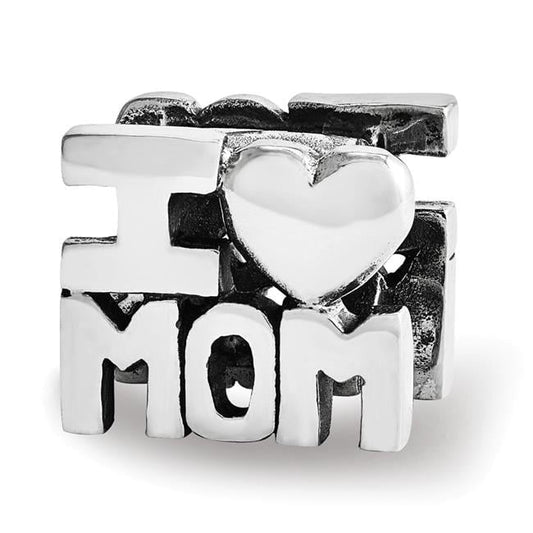 Sterling Silver Reflections I HEART MOM Bead