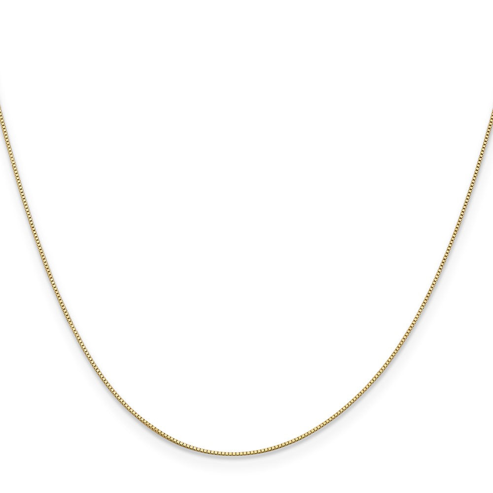14K .5mm Baby Box with Spring Ring Clasp Chain