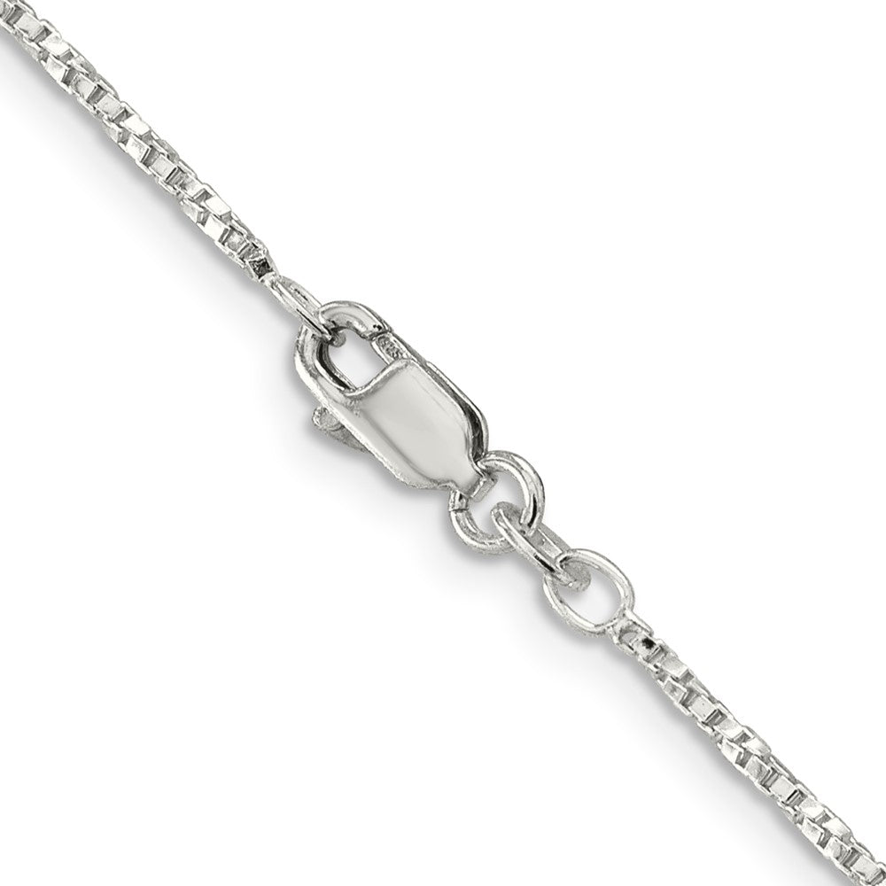 Sterling Silver 1.35mm Twisted Box Chain 18 Inches