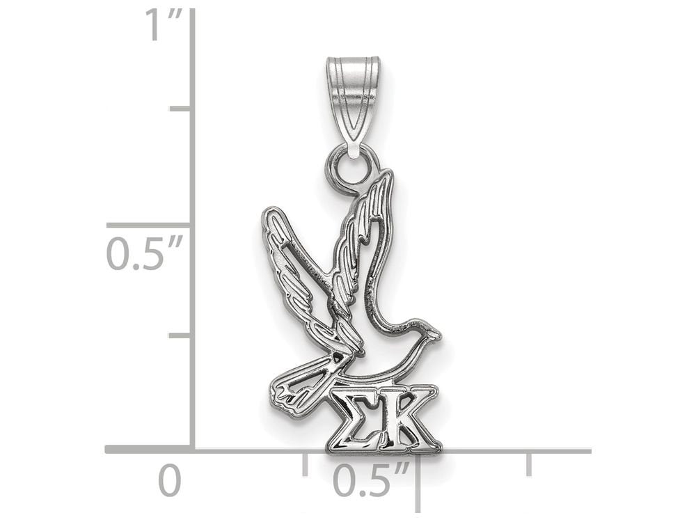 Sterling Silver Official Licensed Greek Sororities Sigma Kappa (??) Small Pendant