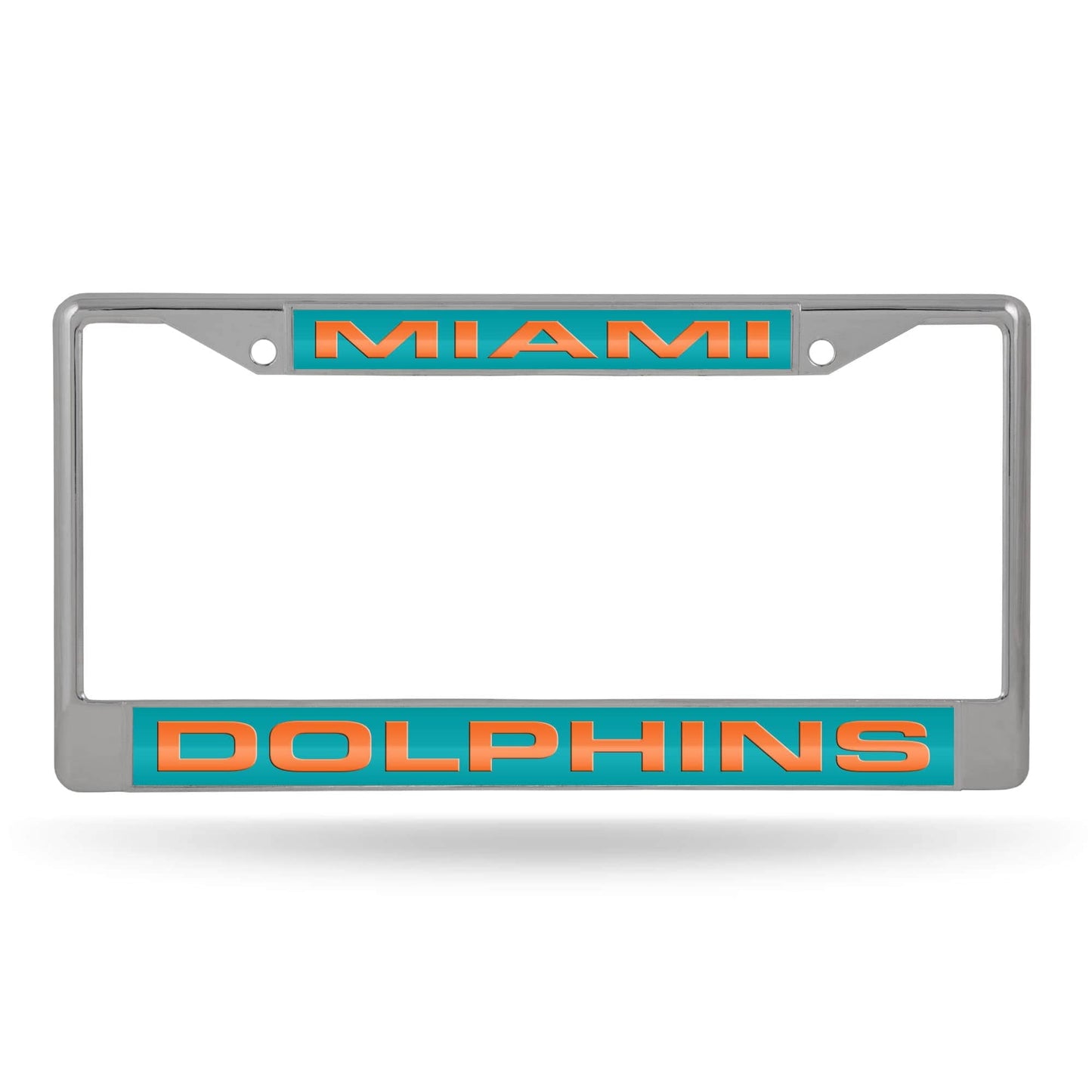 Miami Dolphins Laser Chrome License Plate Frame