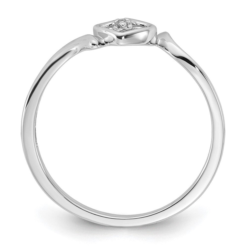 10k WG Diamond Heart Ring