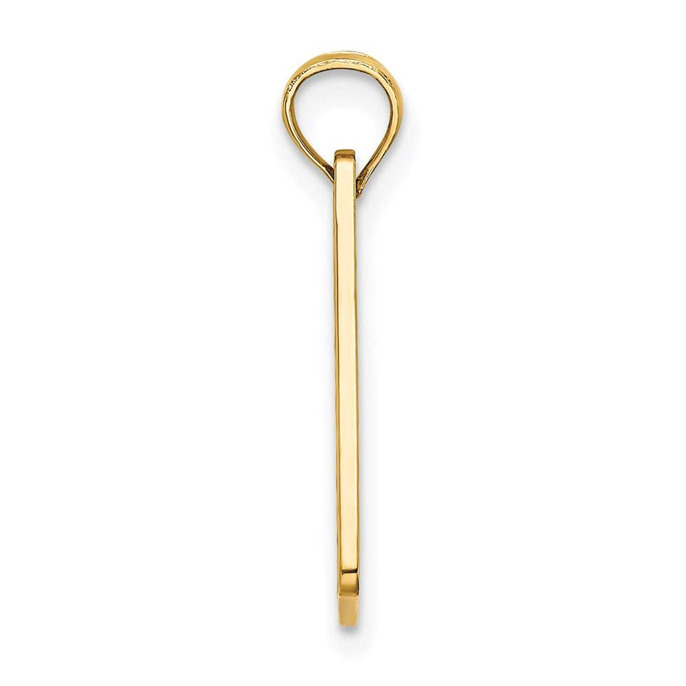14K Textured FT. MYERS FLORIDA License Plate Charm
