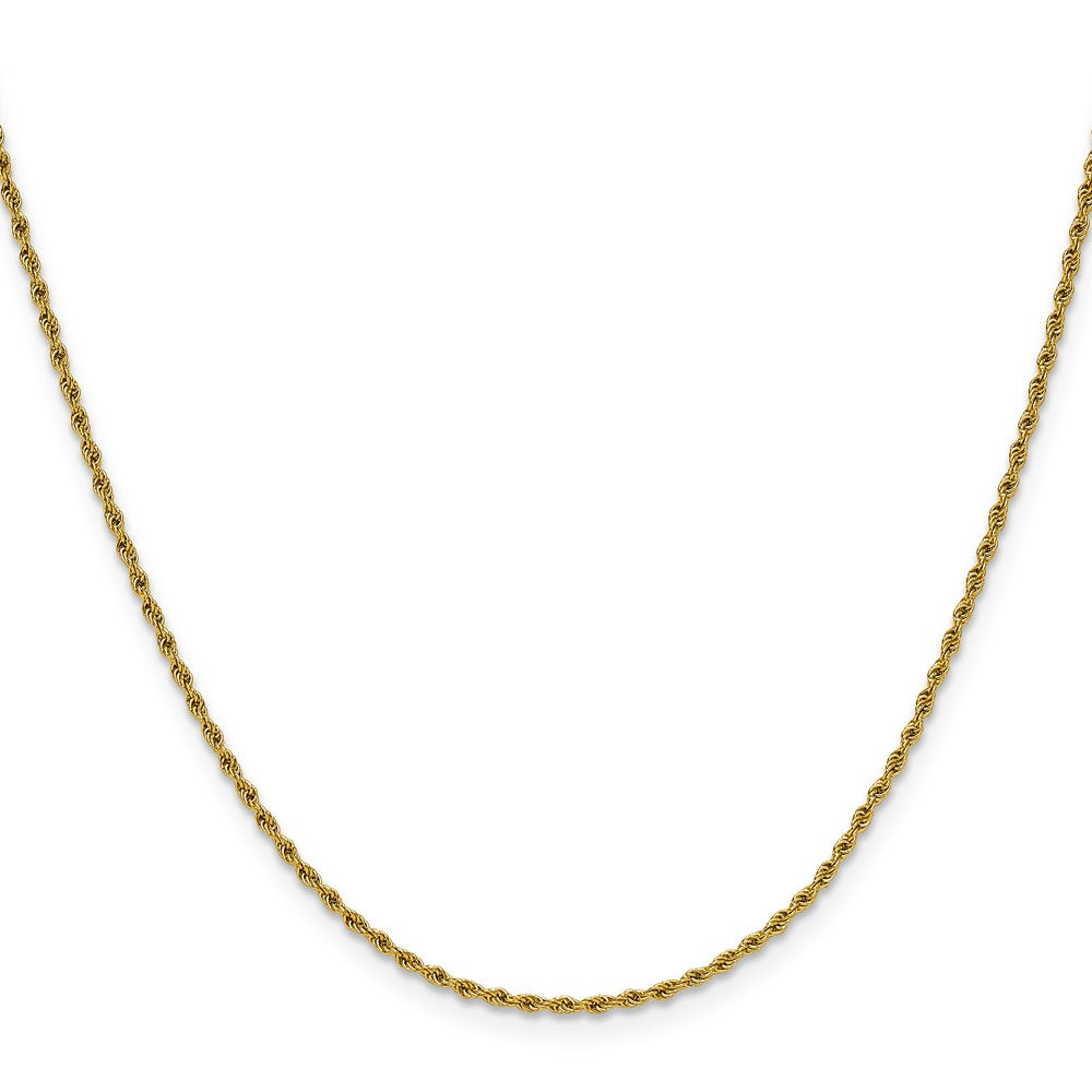Chisel Stainless Steel Polished Yellow IP-plated 1.5mm 18 inch Rope Chain