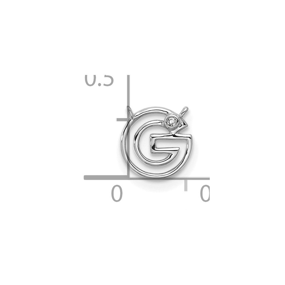 Stella & Dot 10kw Diamond Initial G Charm Element