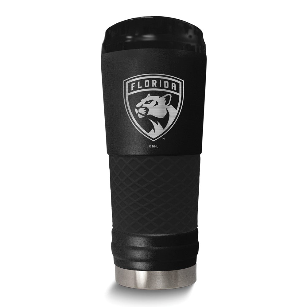 NHL Florida Panthers Stainless Steel Silicone Grip 24 oz. Stealth Draft Tumbler with Lid
