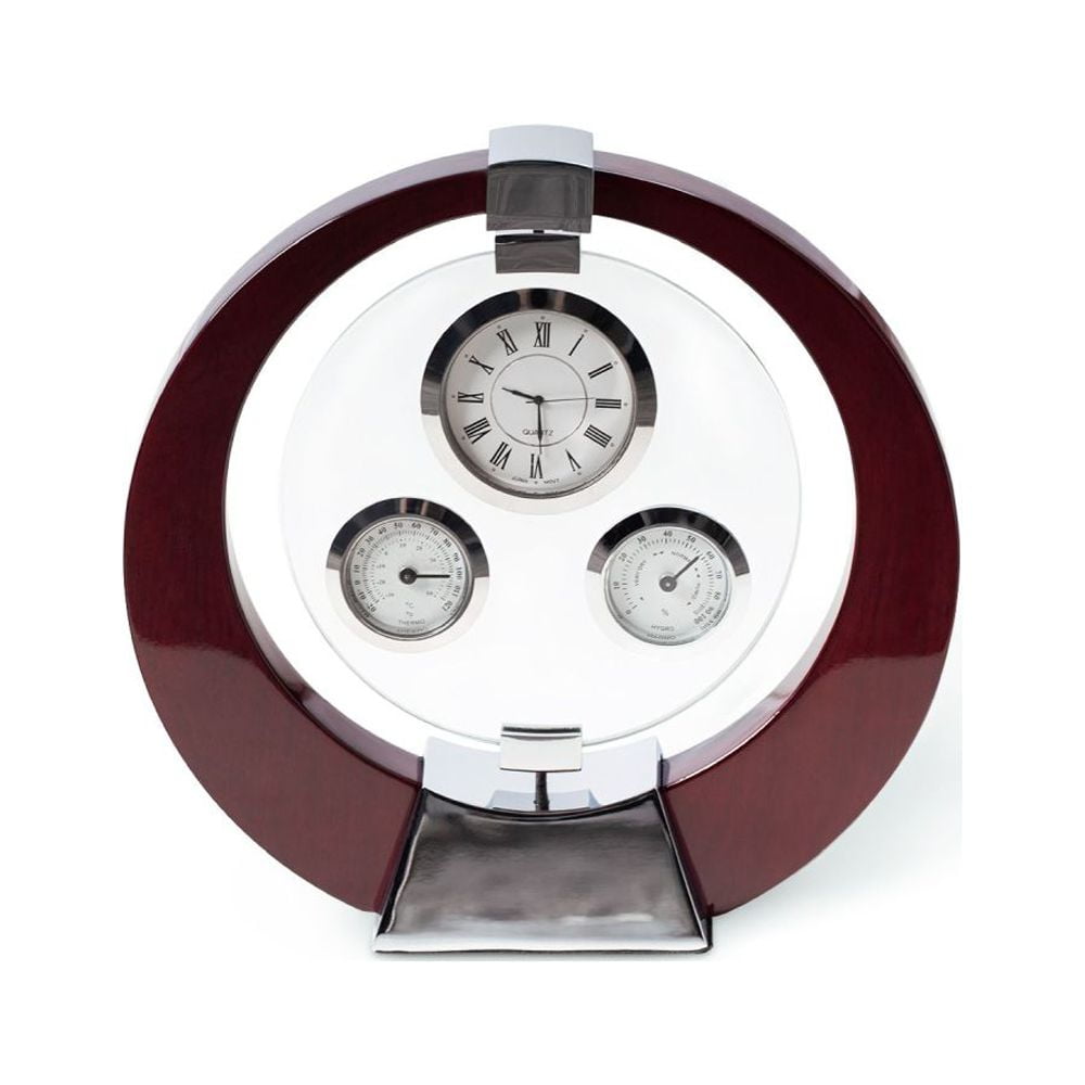 Bey Berk Salzburg Mahogany Desk Clock