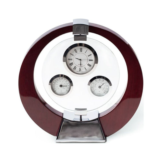 Bey Berk Salzburg Mahogany Desk Clock